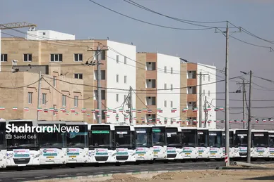رونمایی از ۲۹ دستگاه اتوبوس جدید  و محور شهید محبی
