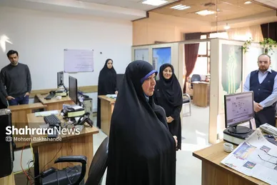 بازدید عضو شورای اسلامی شهر مشهد از موسسه فرهنگی شهرآرا