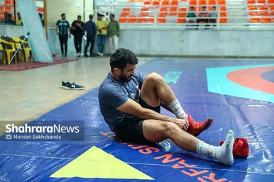 تمرین تیم ملی کشتی آزاد در مشهد
