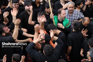 مراسم عزاداری روز دوازدهم محرم در حسینیه کرمانی‌های مشهد