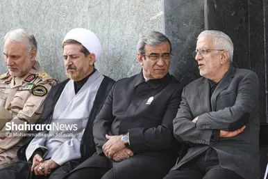 گزارش تصویری | عزاداری شهادت رهبر معظم انقلاب اسلامی، در حرم امام‌رضا(ع) - ۱