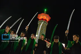 گزارش تصویری | مراسم عزاداری مشق شمشیر
