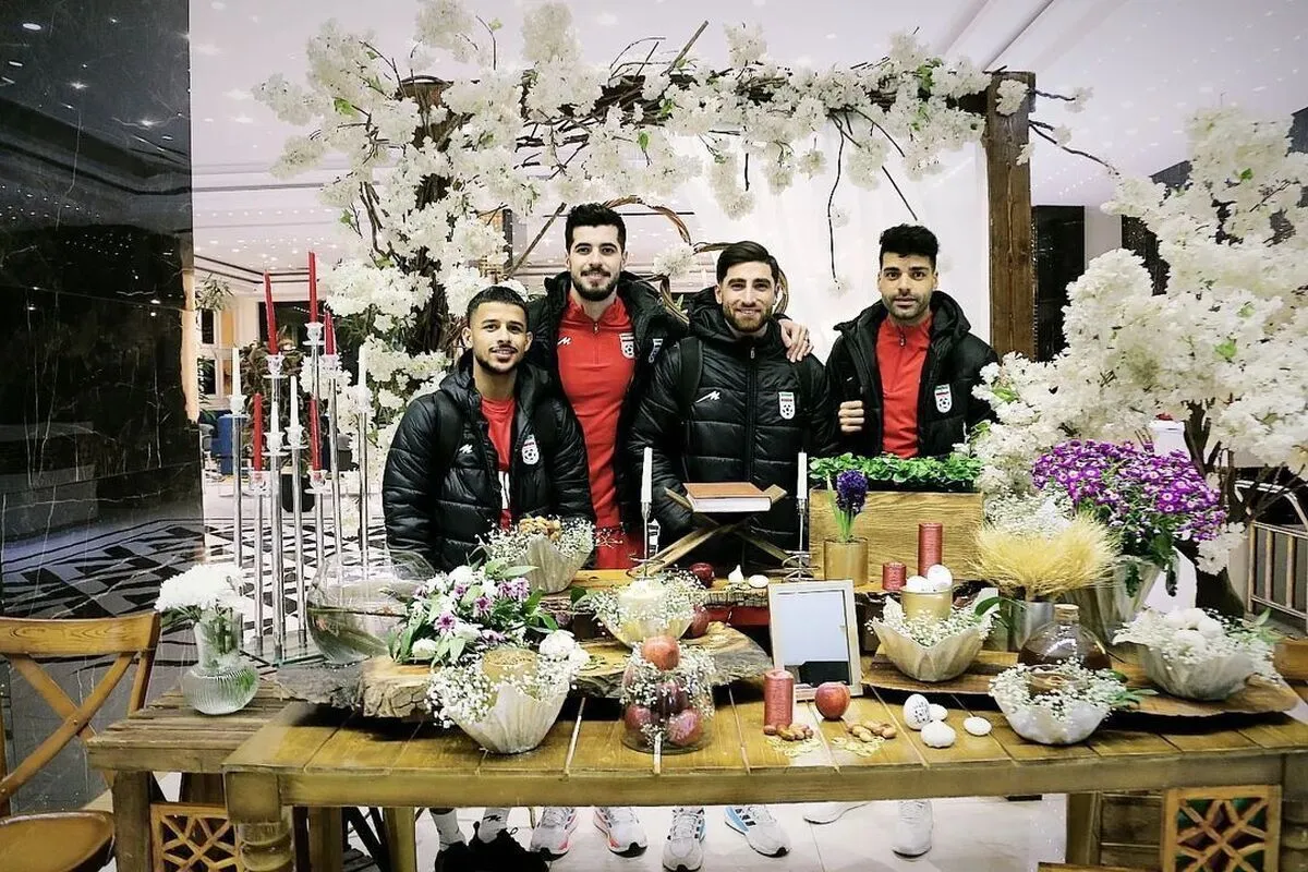 ملی پوشان کنار سفره هفت سین+عکس