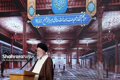 مراسم آغاز عملیات احداث رواق مبارک امیرالمومنین علیه السلام در حرم رضوی