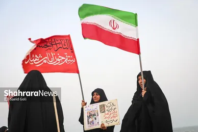 گزارش تصویری | زنجیره ۵ کیلومتری جان‌فدایان ایران در سواحل بندرعباس