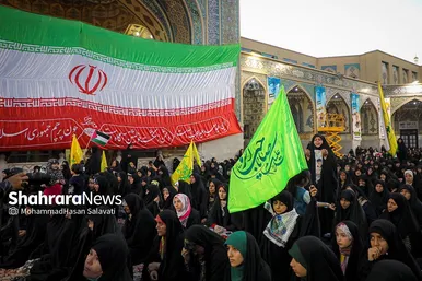 اجتماع همبستگی با جبهه مقاومت فلسطین در صحن قدس حرم مطهر رضوی