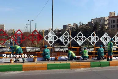 رنگ بهار در خیابان‌های مشهد