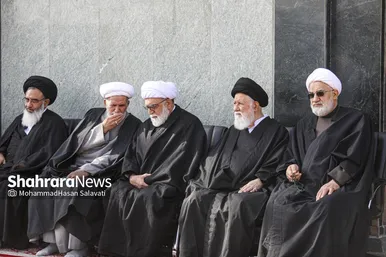 گزارش تصویری | عزاداری شهادت رهبر معظم انقلاب اسلامی، در حرم امام‌رضا(ع) - ۱