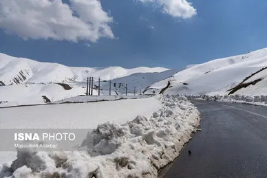 برف روبی در محور هشتگرد - طالقان