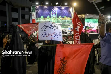 گزارش تصویری | یکصد و هفتاد و هفتمین شب حضور مردم مشهد در سنگر خیابان