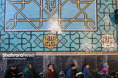 گزارش تصویری | آیین معنوی اعتکاف در حرم مطهر رضوی