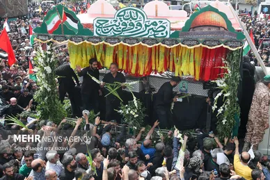عکس‌هایی از مراسم تشییع پیکر شهید اسماعیل هنیه در تهران- ۲