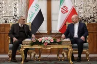 رئیس پارلمان عراق و رئیس مجلس ایران دیدار کردند (۱۵ بهمن ۱۴۰۳)