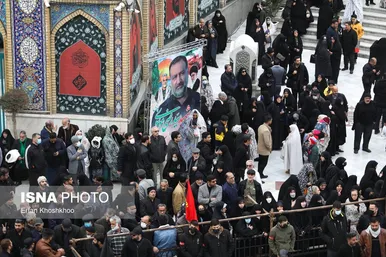 تشییع و تدفین پیکر شهید سیدرضی موسوی در آستان امامزاده صالح(ع) تجریش