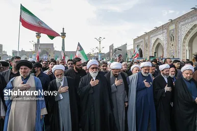 گزارش تصویری | مراسم تشییع پیکر شهید حجت‌الاسلام خطیب، وزیر اطلاعات در مشهد