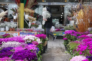 حال و هوای بازار گل در آستانه عید نوروز