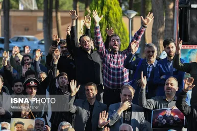 مراسم استقبال از پیکر شهید زاهدی