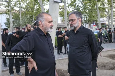 گزارش تصویری | اجرای دیوار نگاره «قوموا لله» با حضور هنرمندان بین المللی در مشهد