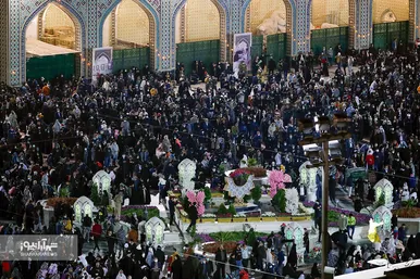 مراسم تحویل سال ۱۴۰۱ در حرم مطهر رضوی