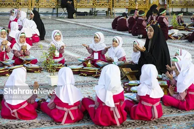 گزارش تصویری | اجتماع ۵ هزار نوگل قرآنی در صحن پیامبر اعظم (ص) حرم مطهر رضوی