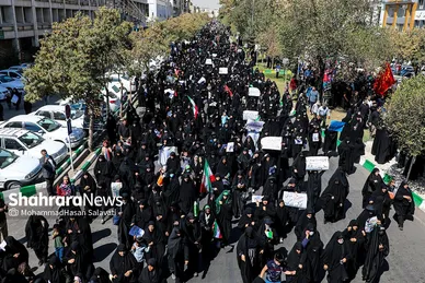 راهپیمایی مردم مشهد در محکومیت اغتشاشات اخیر و تشییع شهدای مدافع امنیت