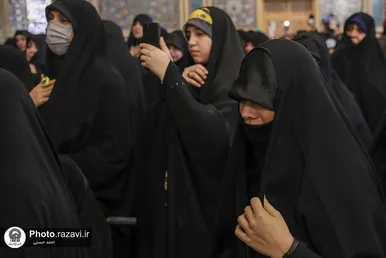 مراسم وداع با پیکر شهید سیدداوود بی‌طرف در حرم مطهر رضوی (ع)
