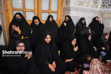 گزارش تصویری | عزاداری هئیت باغ گندم یزد در حرم مطهر رضوی
