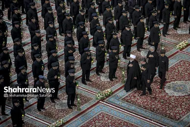 گزارش تصویری | آئین سنتی خطبه خوانی شب عاشورا در حرم مطهر رضوی