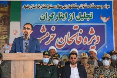 صبحگاه مشترک نیروهای مسلح استان خراسان رضوی