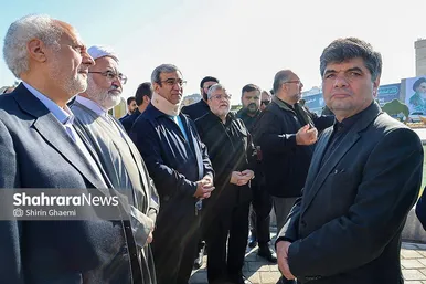 گزارش تصویری |  بازدید استاندار خراسان رضوی از پایانه مسافربری امام رضا (ع)، پروژه ایوان سلام و راه‌آهن مشهد