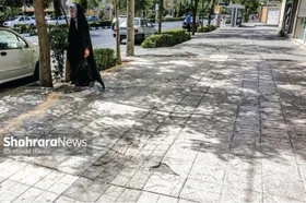 شهروند خبرنگار | درخواست نوسازی پیاده&zwnj;روهای محدوده خیابان احمدآباد مشهد + پاسخ