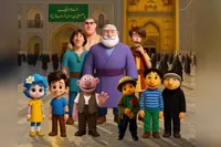جناب خان، کلاه قرمزی و پسرخاله در حرم امام رضا(ع) + فیلم