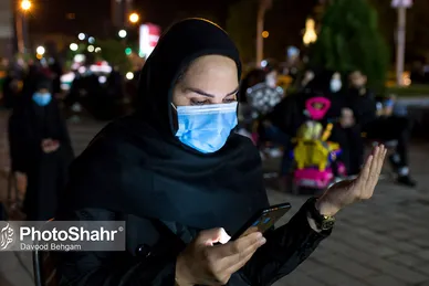 مراسم احیاء شب بیست و یک رمضان در میدان جانباز مشهد