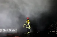 گفتگو با آتش نشان مشهدی که از حادثه ریزش آوار در آتش سوزی جاده کلات جان سالم به در برد + فیلم