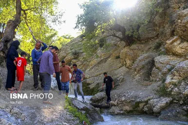 نوروزگردی | آبشار «آبریز» کهگیلویه