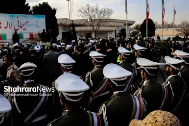 استقبال از پیکر مطهر ۱۲ شهید گمنام دفاع مقدس در فرودگاه هاشمی نژاد مشهد