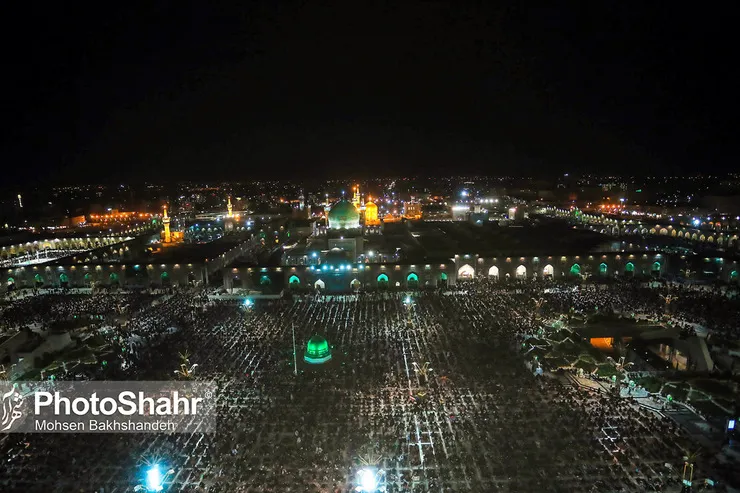 مراسم احیاء شب ۲۱ ماه مبارک رمضان در حرم مطهر رضوی