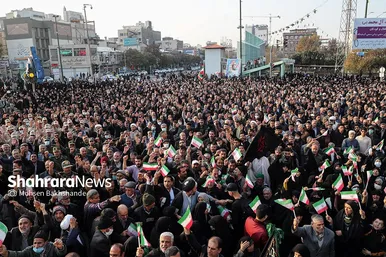 تشییع پیکر شهید مدافع امنیت «حسن براتی» در مشهد
