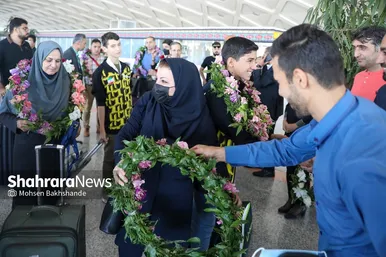 مراسم استقبال از قهرمانان نوجوان بدمینتون آسیا