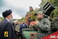 تصاویر دیده‌نشده از بازدید شهید رئیسی از پایگاه حزب‌الله در لبنان