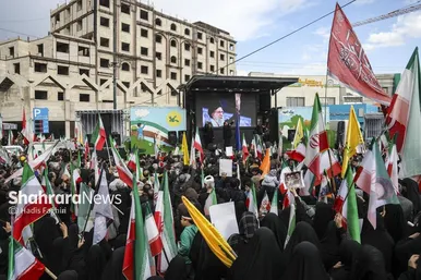 گزارش تصویری | مراسم چهلمین روز شهادت رهبر شهید انقلاب اسلامی در مشهد ۱