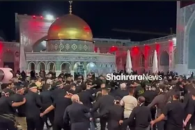 ویدئو | عزاداری هیئت بوشهری&zwnj;ها در صحن قدس حرم مطهر رضوی (یکم تیرماه ۱۴۰۵)
