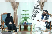 وزیر خارجه طالبان در دیدار با رئیس جدید یوناما خواستار گزارش‌های واقع‌بینانه درباره افغانستان شد