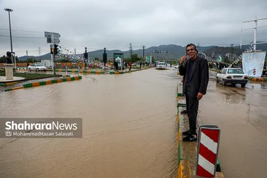 عکس‌هایی از سیلاب در خیابان‌های مشهد (۲۹ اردیبهشت ۱۴۰۳)