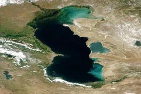 ویدئو| دریاچه خزر از ایستگاه فضایی بین&zwnj;المللی