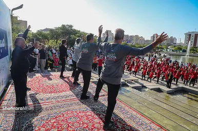 گزارش تصویری | همایش ورزش صبحگاهی در بوستان برکت مشهد