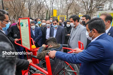 بهره برداری و رونمایی از فضای تفریحی ورزشی و ناوگان اتوبوسرانی ویژه افراد دارای معلولیت