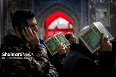 گزارش تصویری | مراسم احیای اولین شب قدر در حرم مطهر امام رضا (ع)