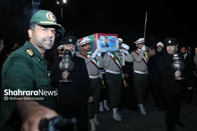 عکس‌های استقبال از پیکر شهید امیر عبداللهیان در مشهد (۳ خرداد ۱۴۰۳)