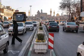 سامان&zwnj;دهی تردد خودرو&zwnj;ها در معابر منتهی به حرم رضوی در روز عید فطر و اول فروردین ۱۴۰۵